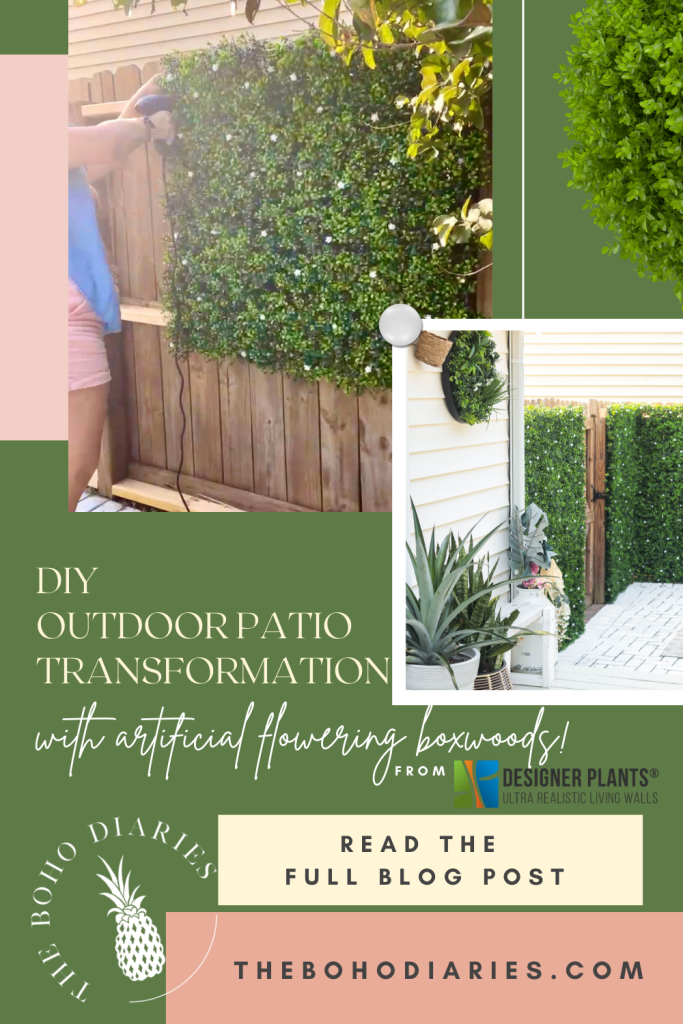 DIY Outdoor patio transformation Pinterest Pin