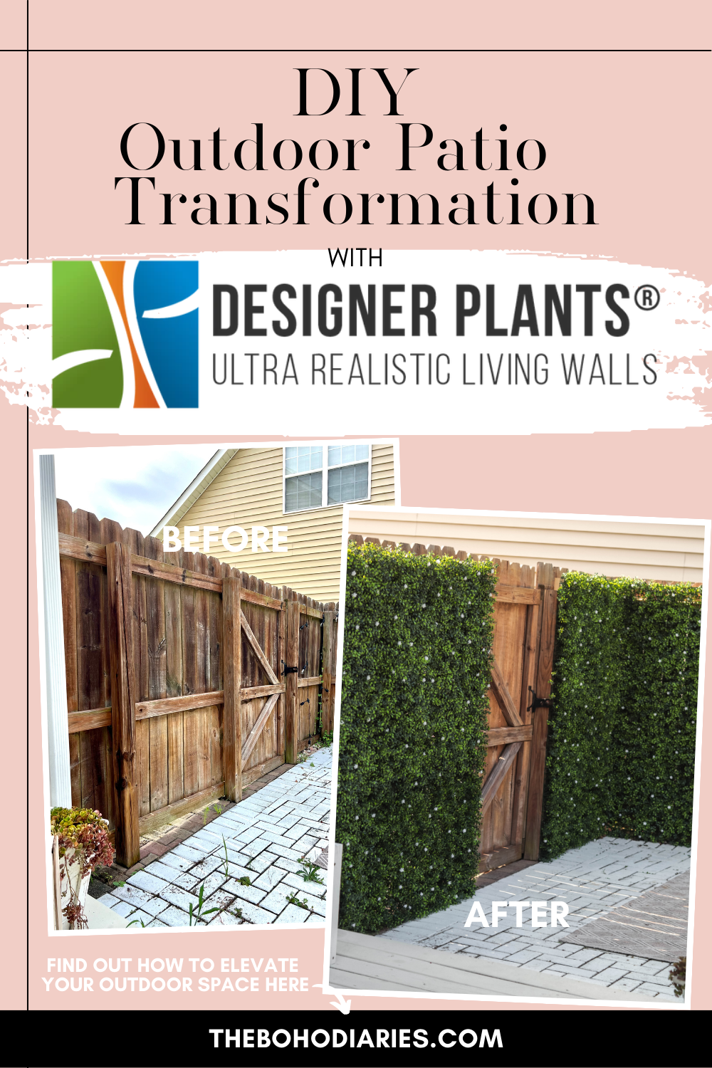 DIY Outdoor patio transformation