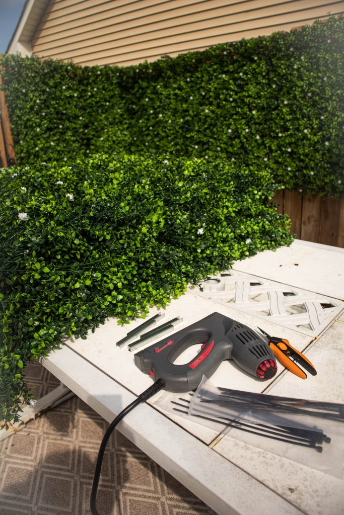 Outdoor patio transformation DIY tools needed