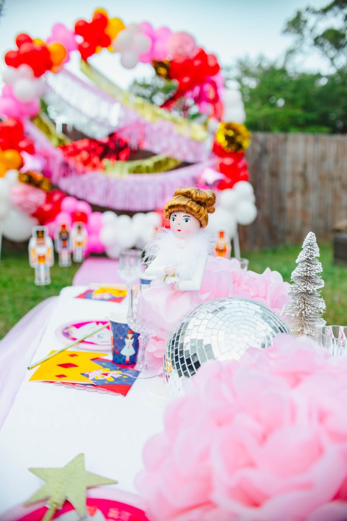  Sugar Plum Fairy Nutcracker Christmas Party table decorations