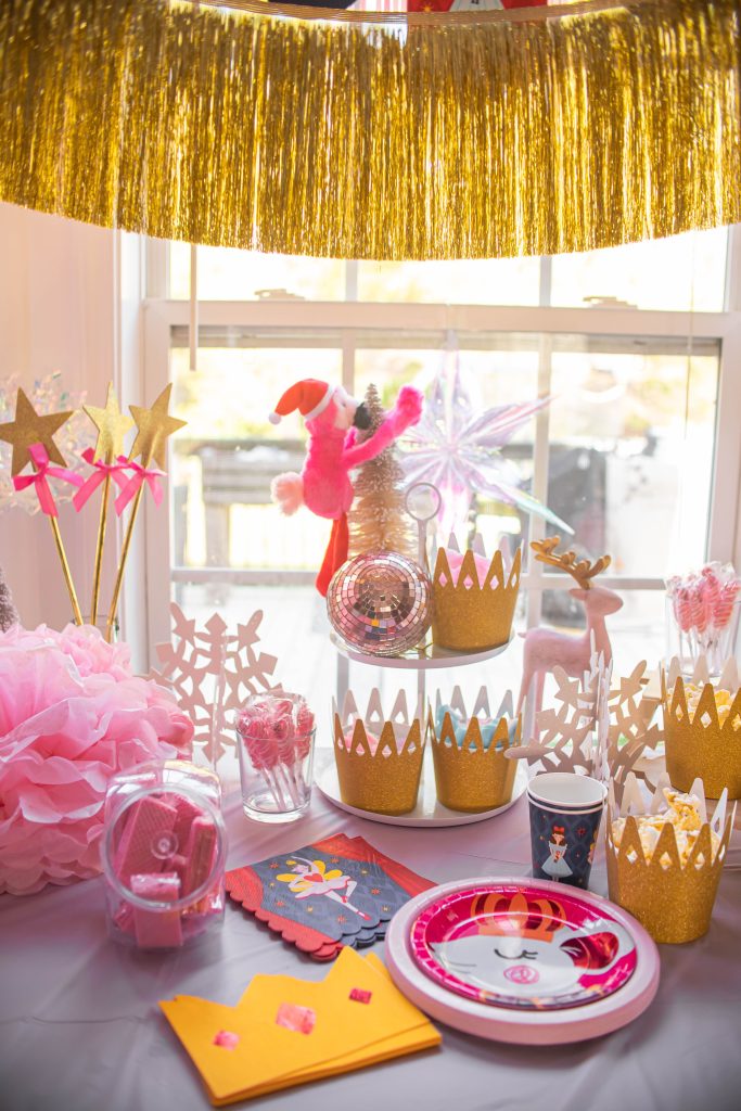 Sugar Plum Fairy Land of Sweets Christmas party snack table