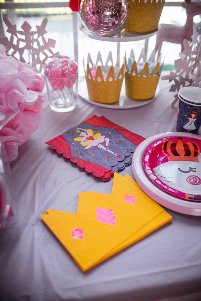 Nutcracker Sugar Plum Fairy Christmas Party table decorations