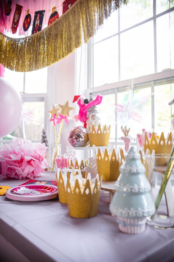 Nutcracker Sugar Plum Fairy Christmas Party table decorations