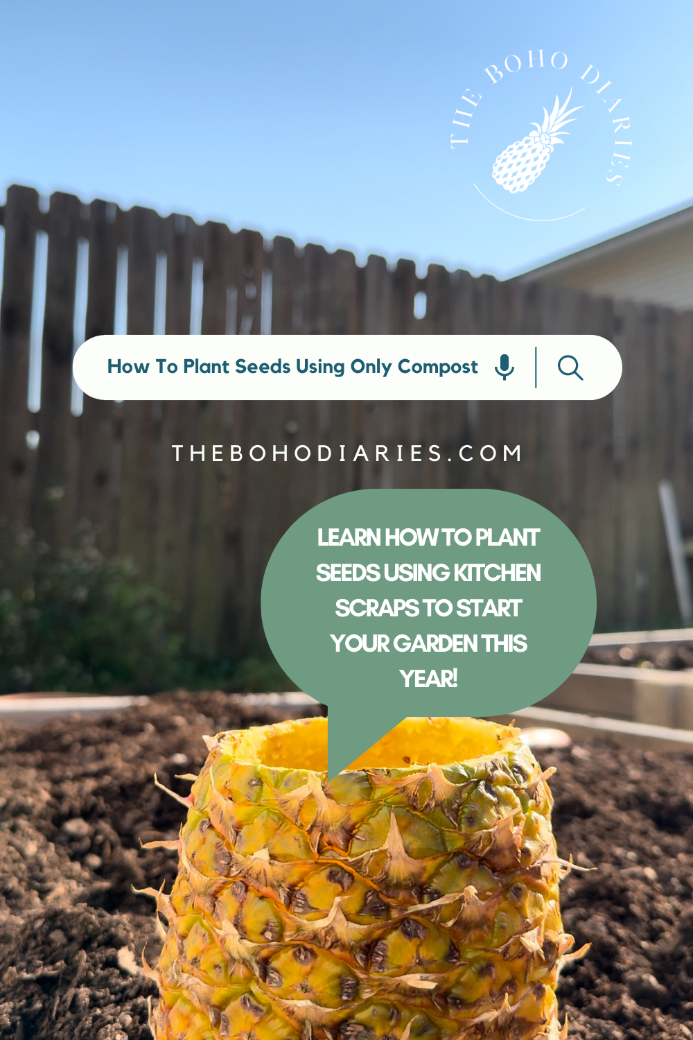 Plant Seeds using only compost to start your garden blog post