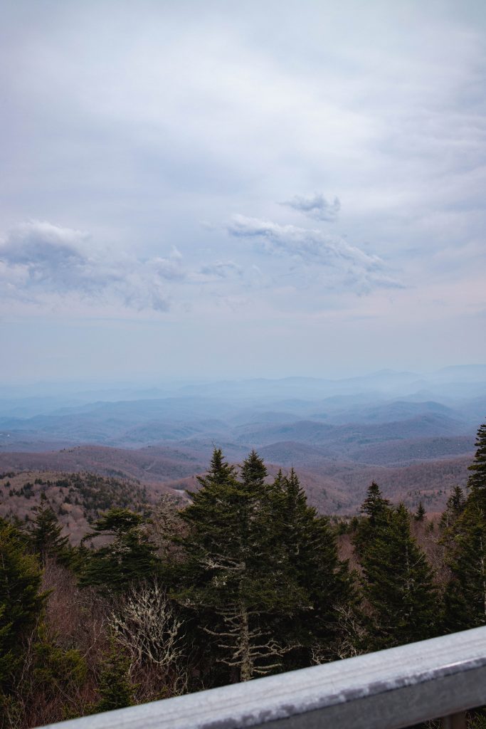view from Grandfather Mountain in Blowing Rock NC
