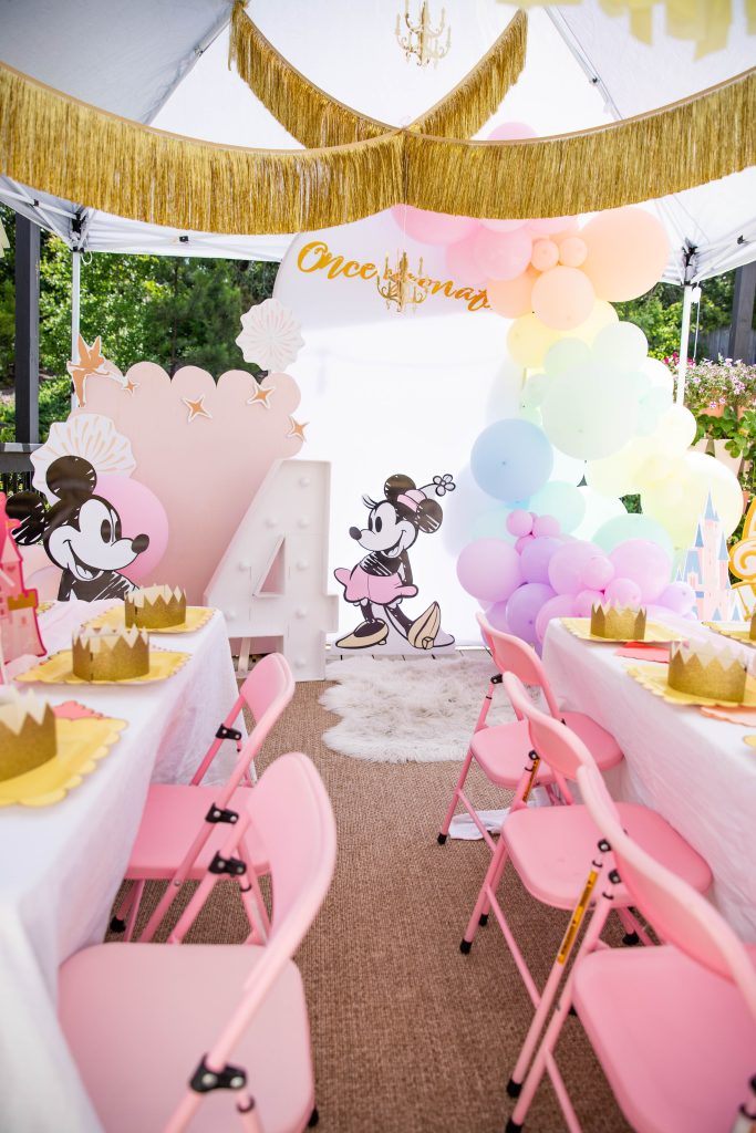4 Ever A Princess Birthday Party with Mickey Mouse and Minnie Mouse