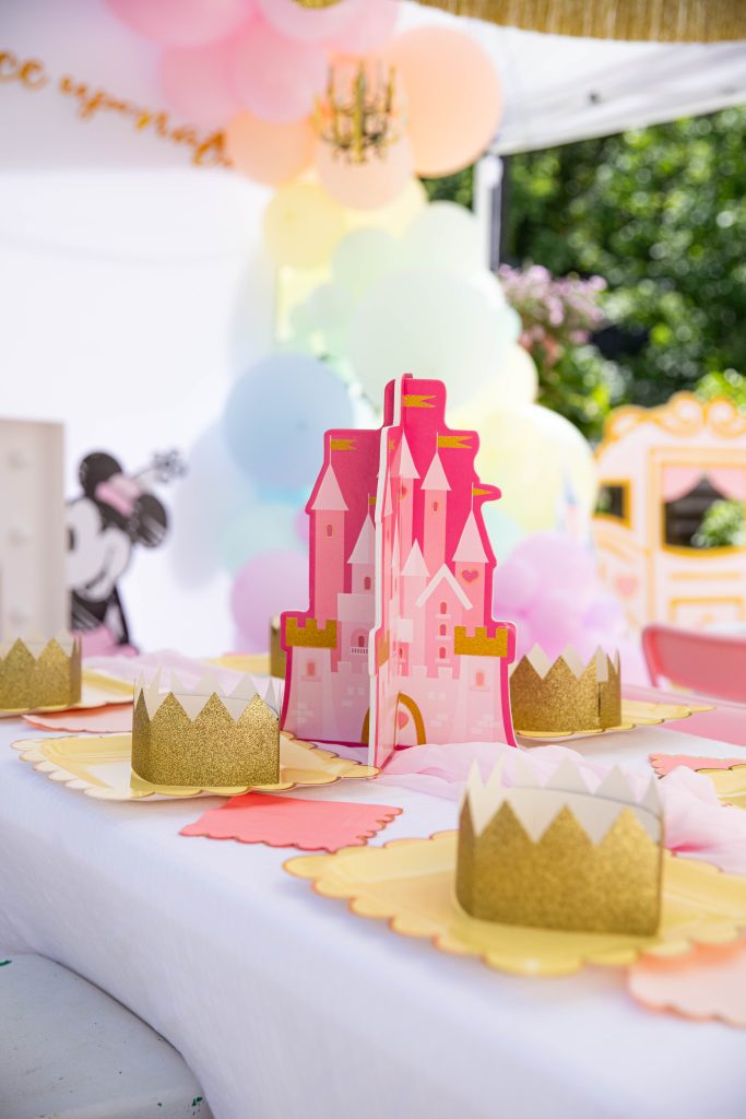 4 Ever A Princess Birthday Party Castle centerpiece