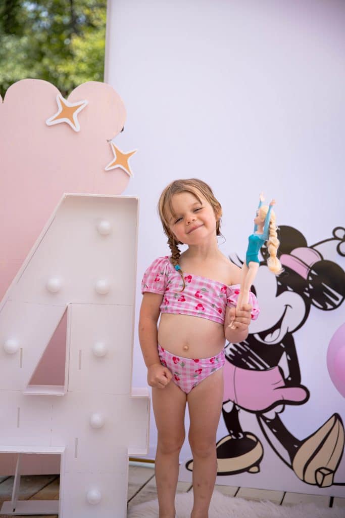 4 Ever A Princess Birthday Party with birthday girl and Elsa
