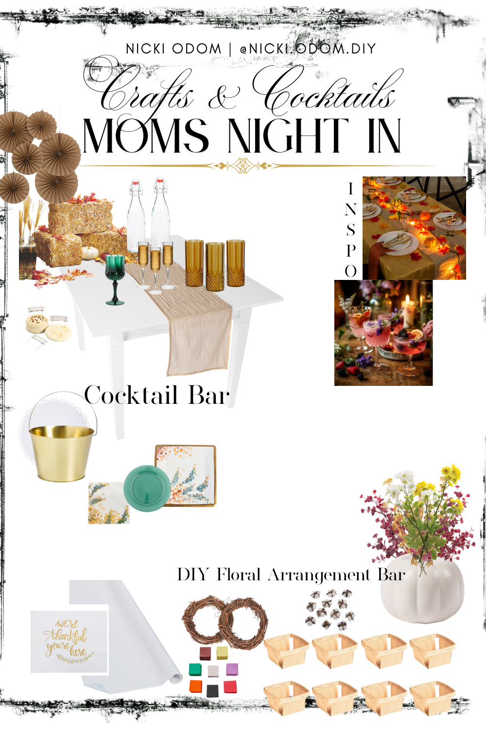 Craft Cocktail Reception How to Host a Cozy Crafts & Cocktails Fall Party With Your Gal Pals ...